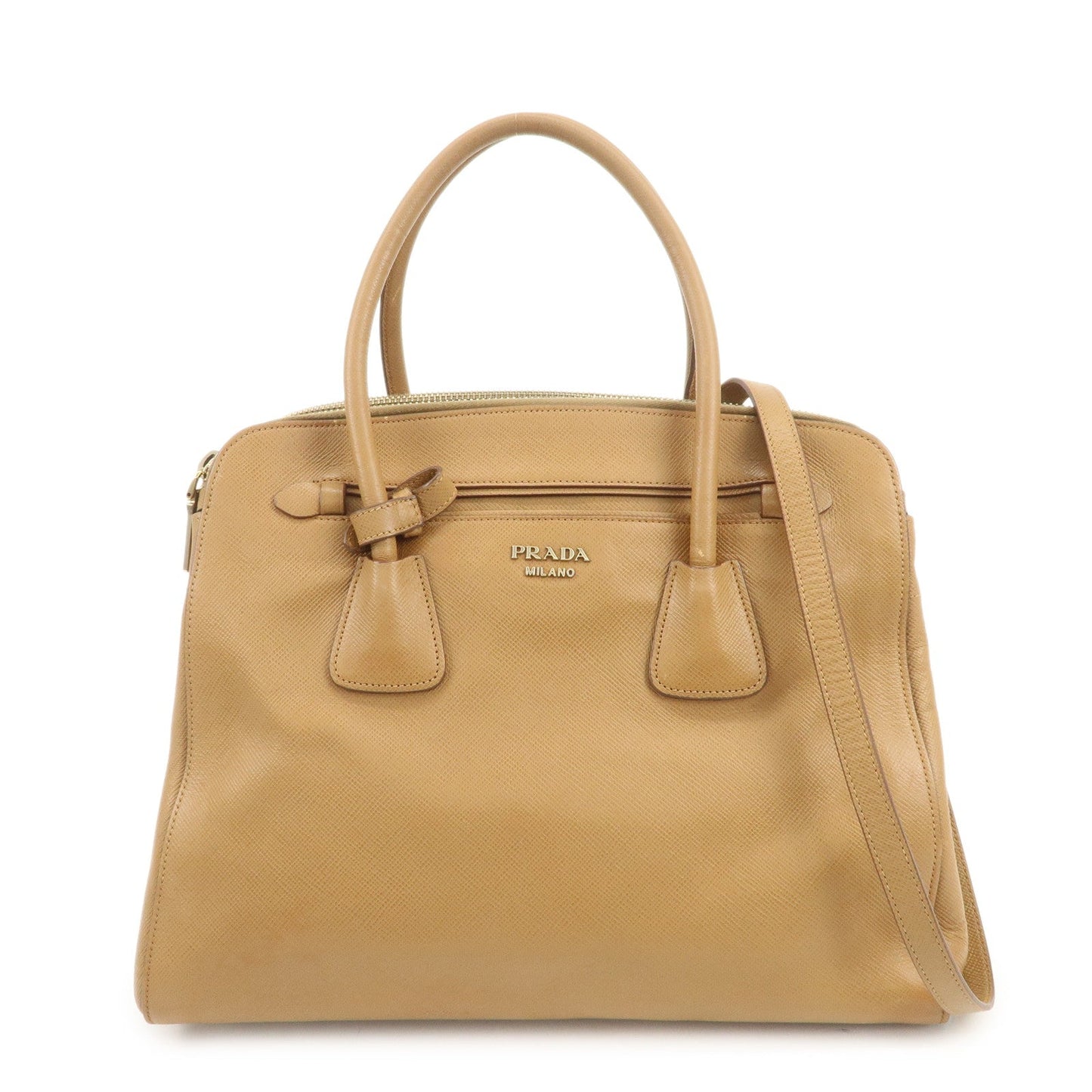 Shoulder Bag 2Way Bag Hand Bag Light 2 Leather Brown