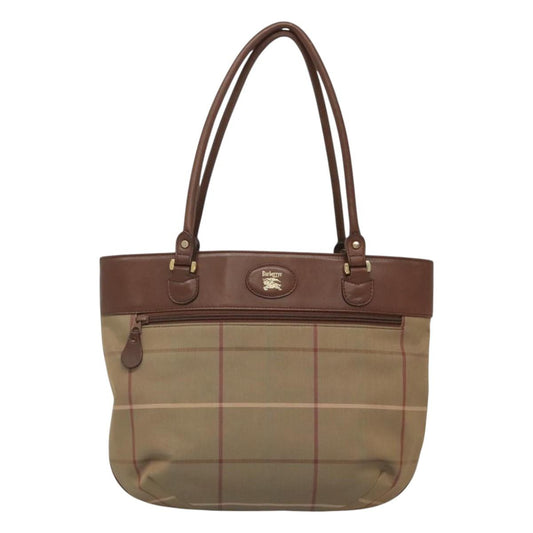 Burberry Nova Check Shoulder Bag Canvas Brown Shoulder Bag 4