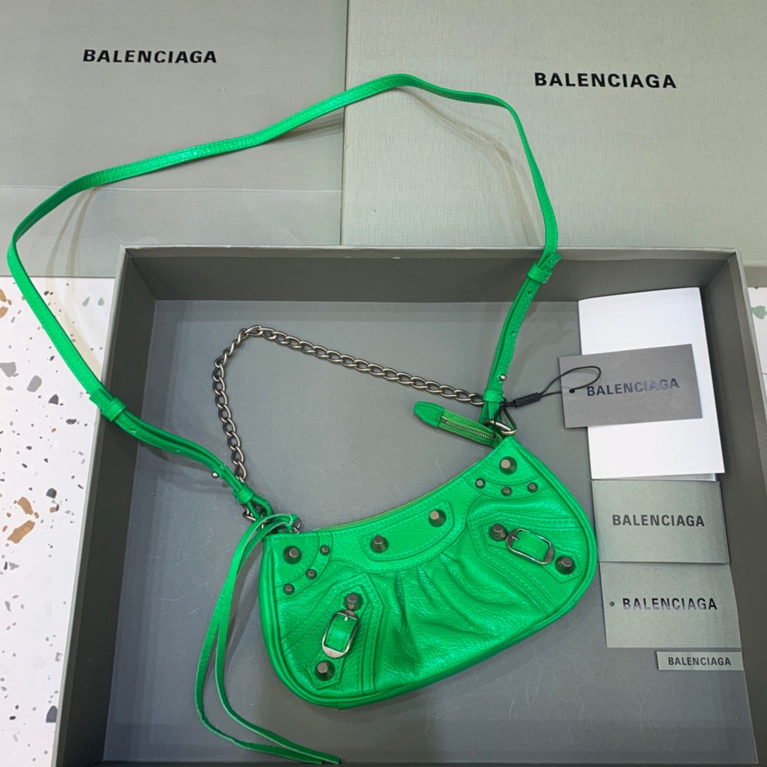 Balen Le Cagole Bag With In For Green Mini Travel Bag