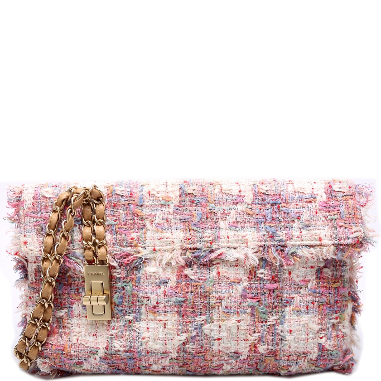 Chanel Reissue Vertical Tweed Flap 8M Lock Handbag