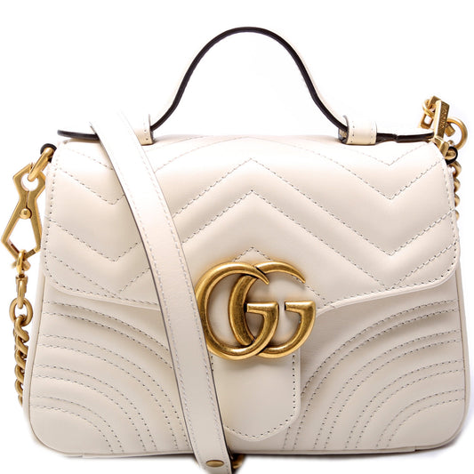 Gucci Marmont Mini Top Handle Travel Bag Handle 1