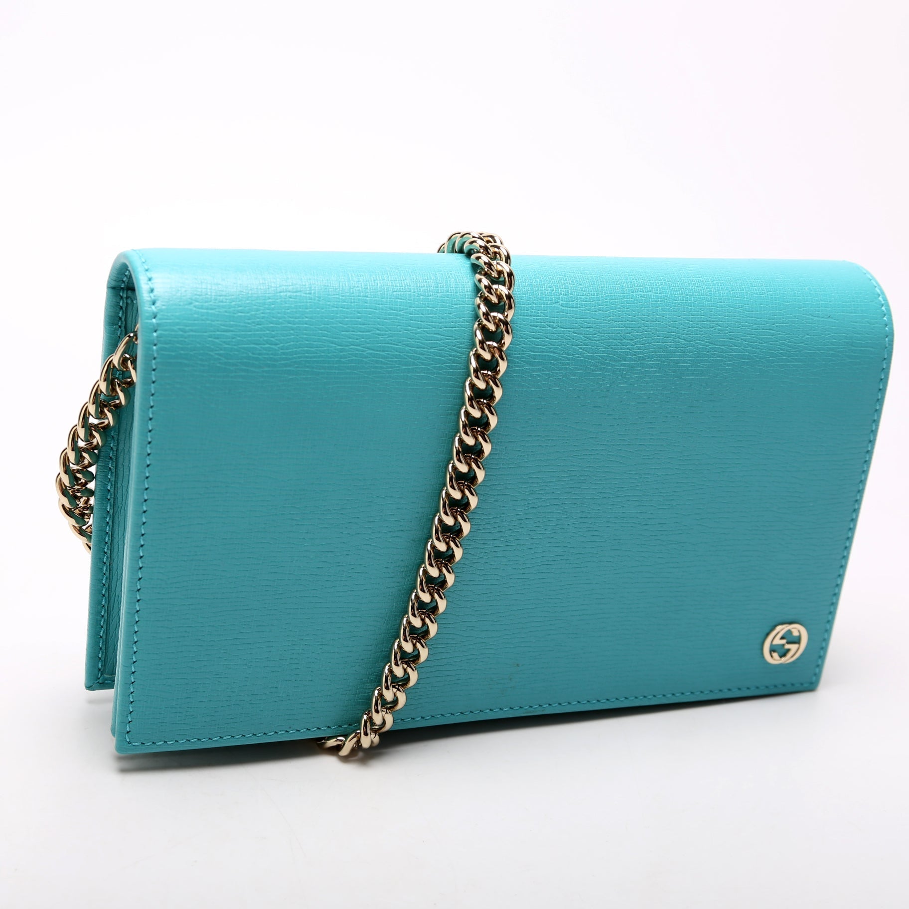 Gucci Interlocking GG Chain Wallet Case Chain Wallet