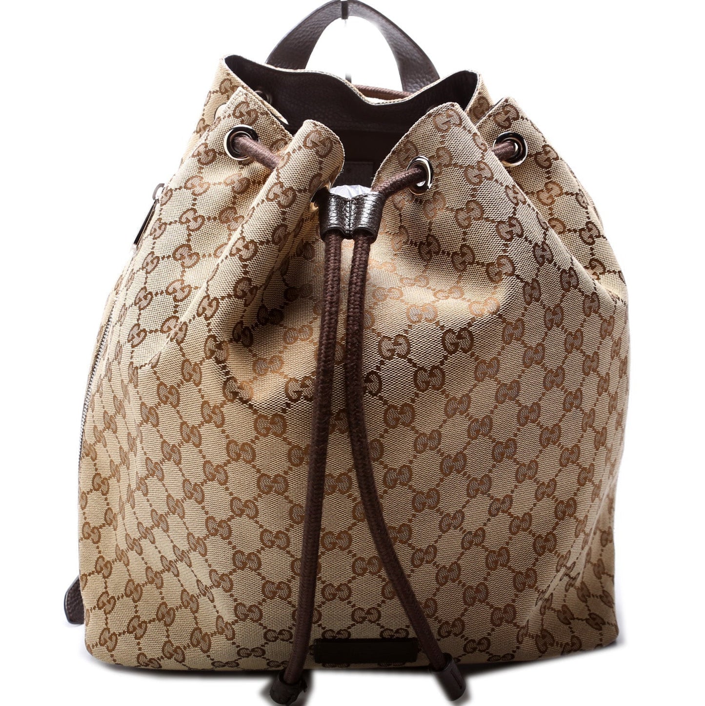 Gucci GG Drawstring Backpack Canvas Jewelry Backpack 5