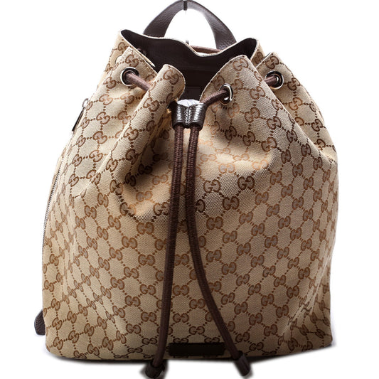 Gucci GG Drawstring Backpack Canvas Jewelry Backpack 5