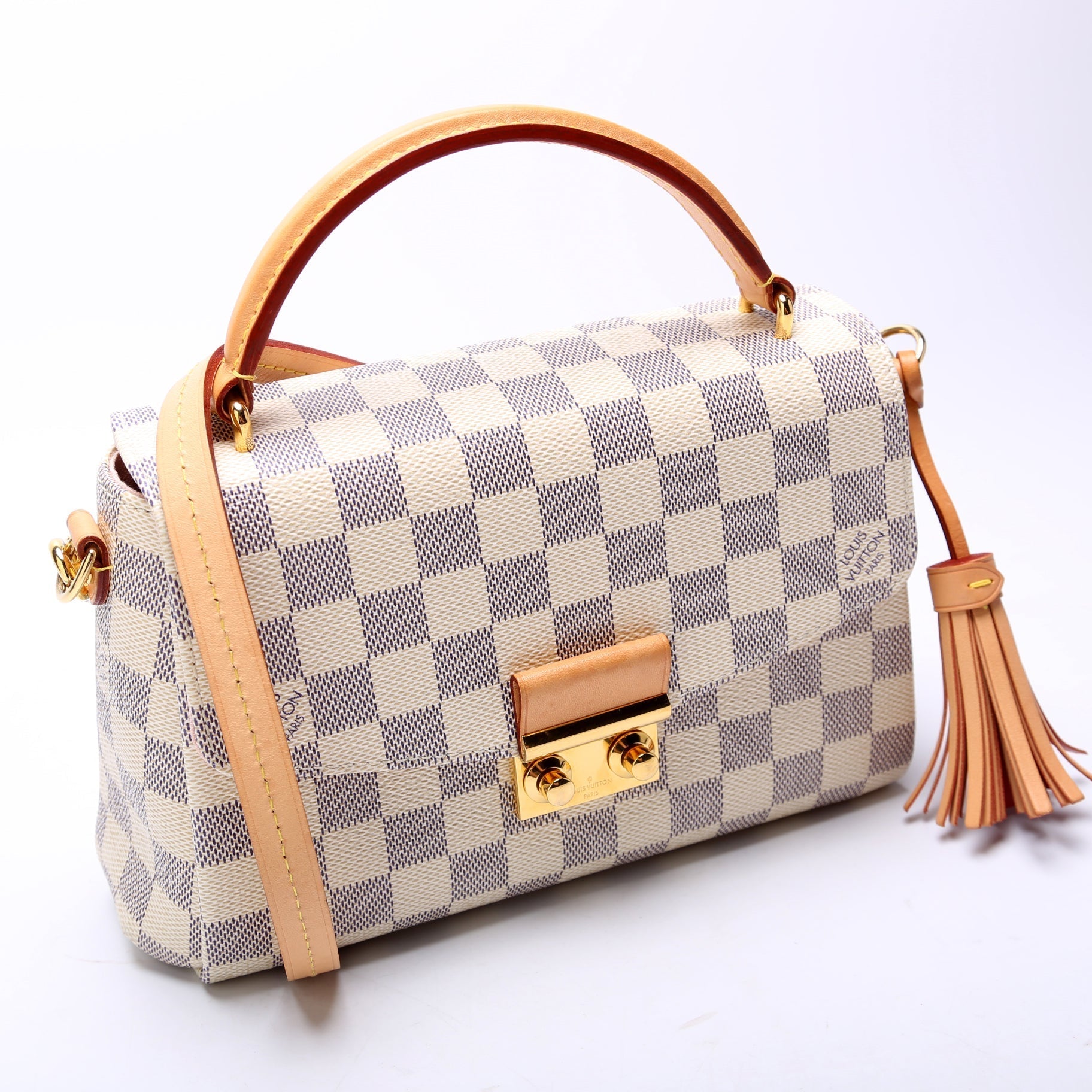 Louis Vuitton Croisette Azur Damier Handbag Azur 13