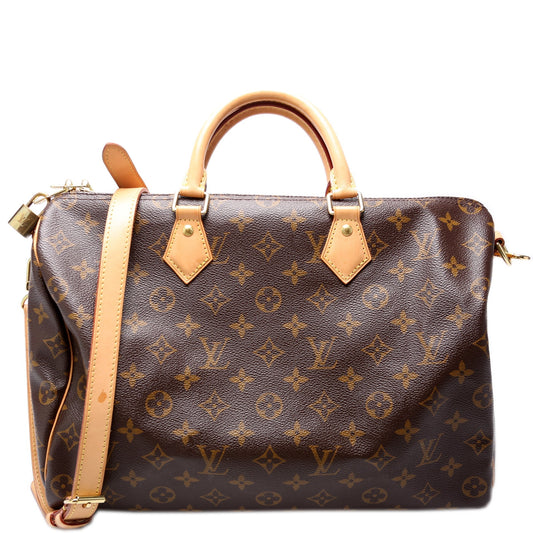 Louis Vuitton Speedy 35 Bandouliere Monogram Handbag Monogram 12