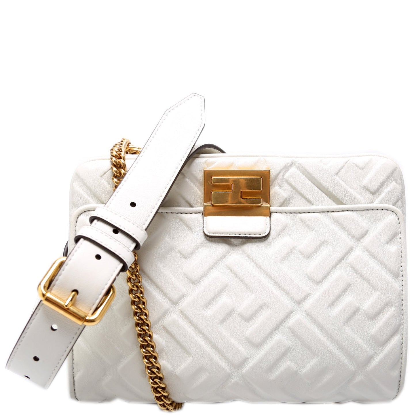 Fendi Ff Upside Down Belt 8Bt305 Bag Leather