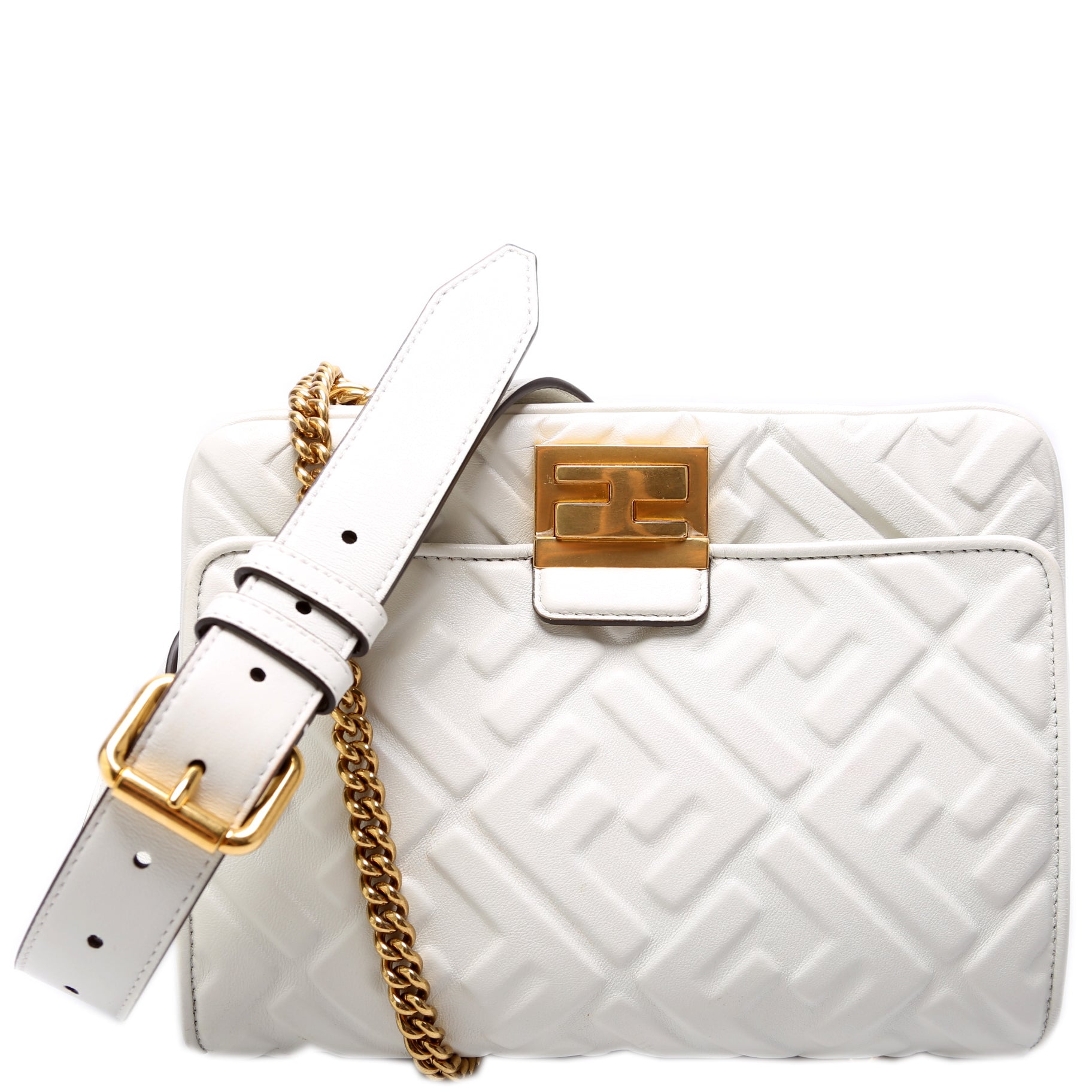 Fendi Ff Upside Down Belt 8Bt305 Bag Leather