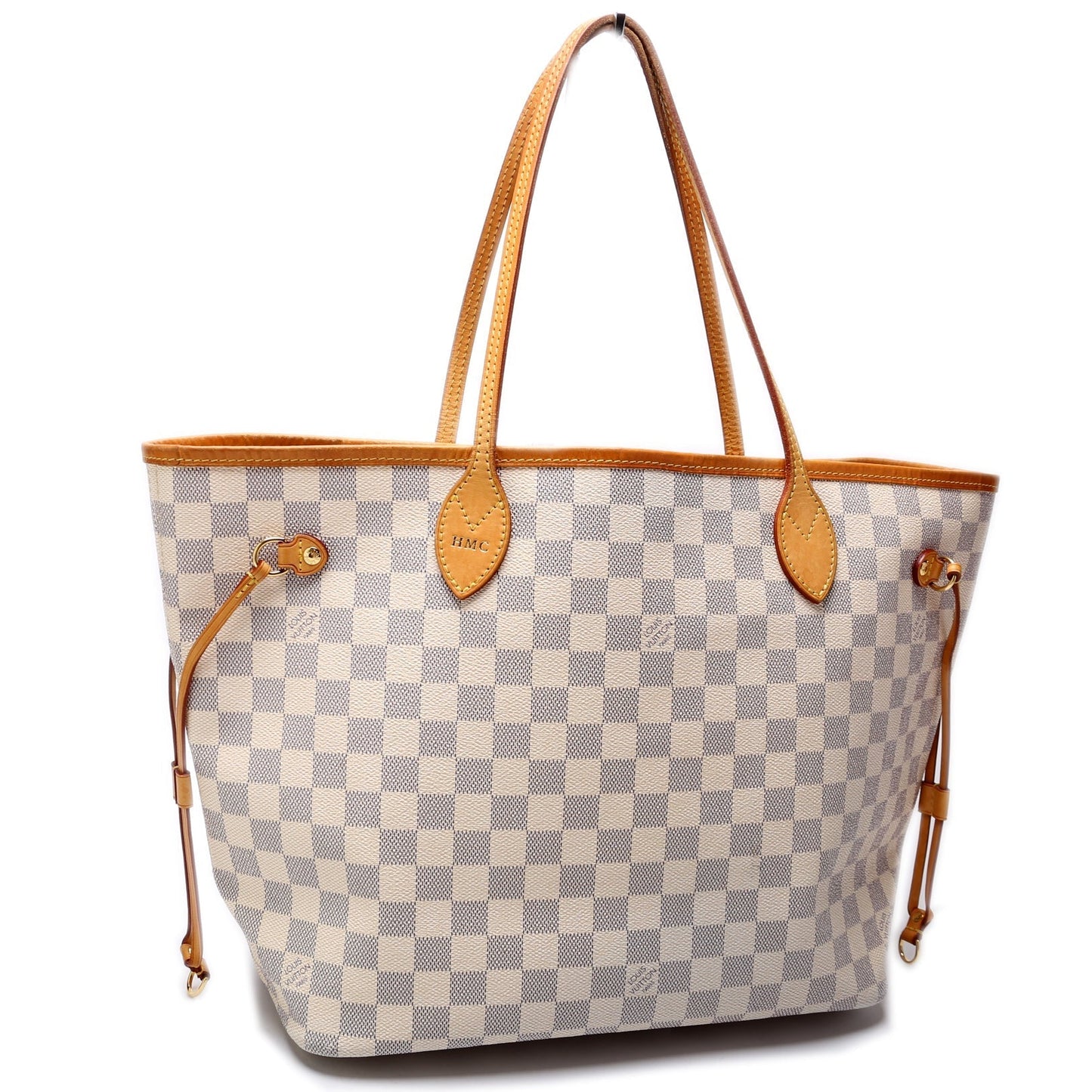 Louis Vuitton Neverfull MM Azur Damier Tote Bag Azur 38