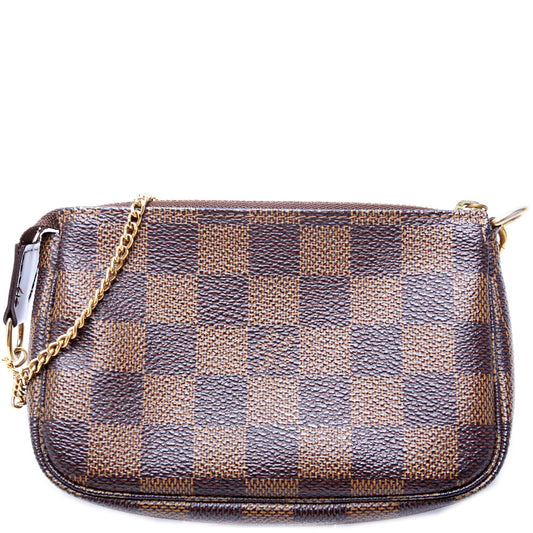 Louis Vuitton Pochette Accessories Ebene Damier Clutch Bag