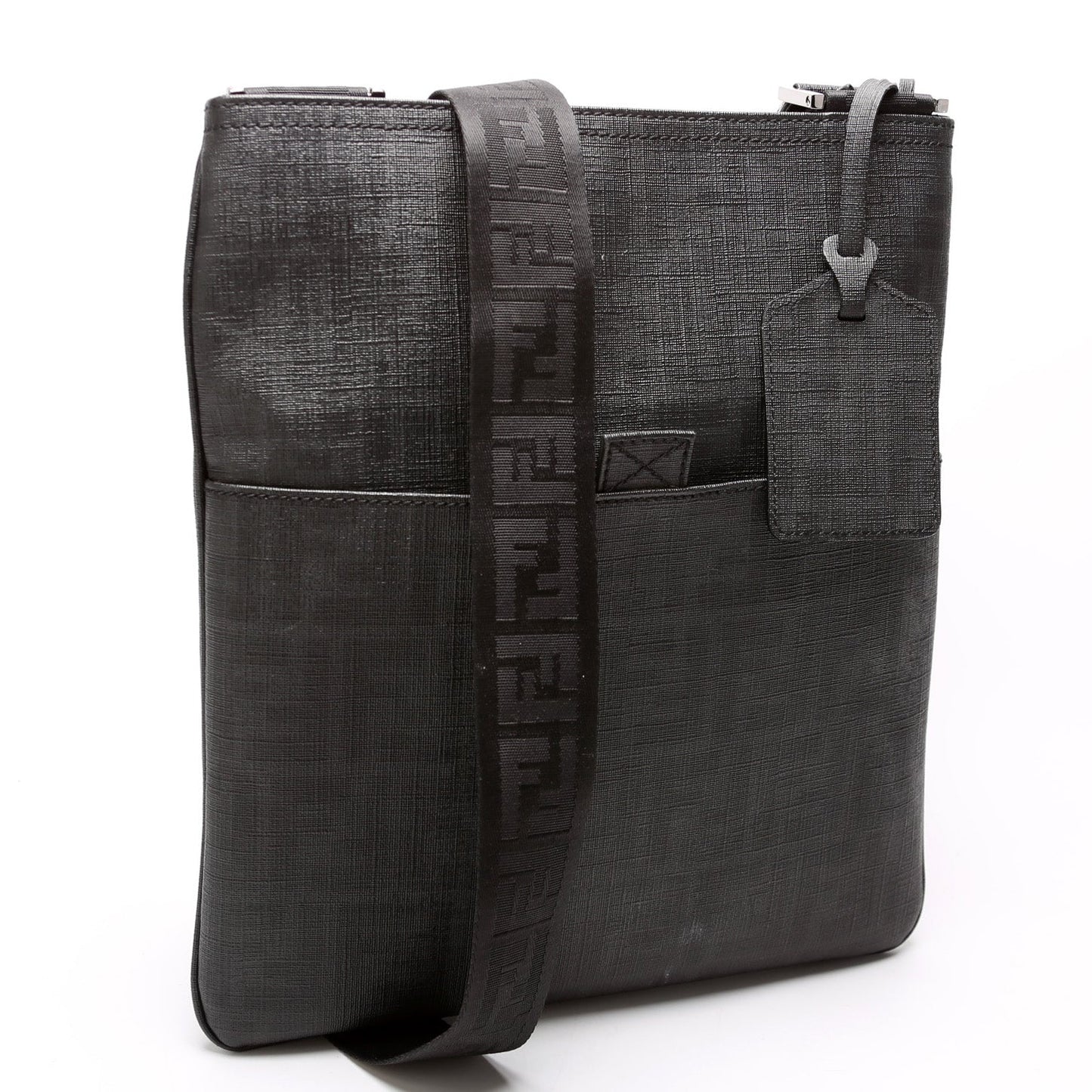 Fendi Spalmati Zucca Flat Messenger Bag Shoes Flat Messenger 1