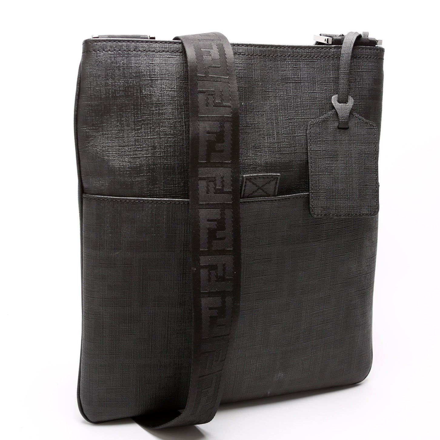 Fendi Spalmati Zucca Flat Messenger Bag Shoes Flat Messenger 1