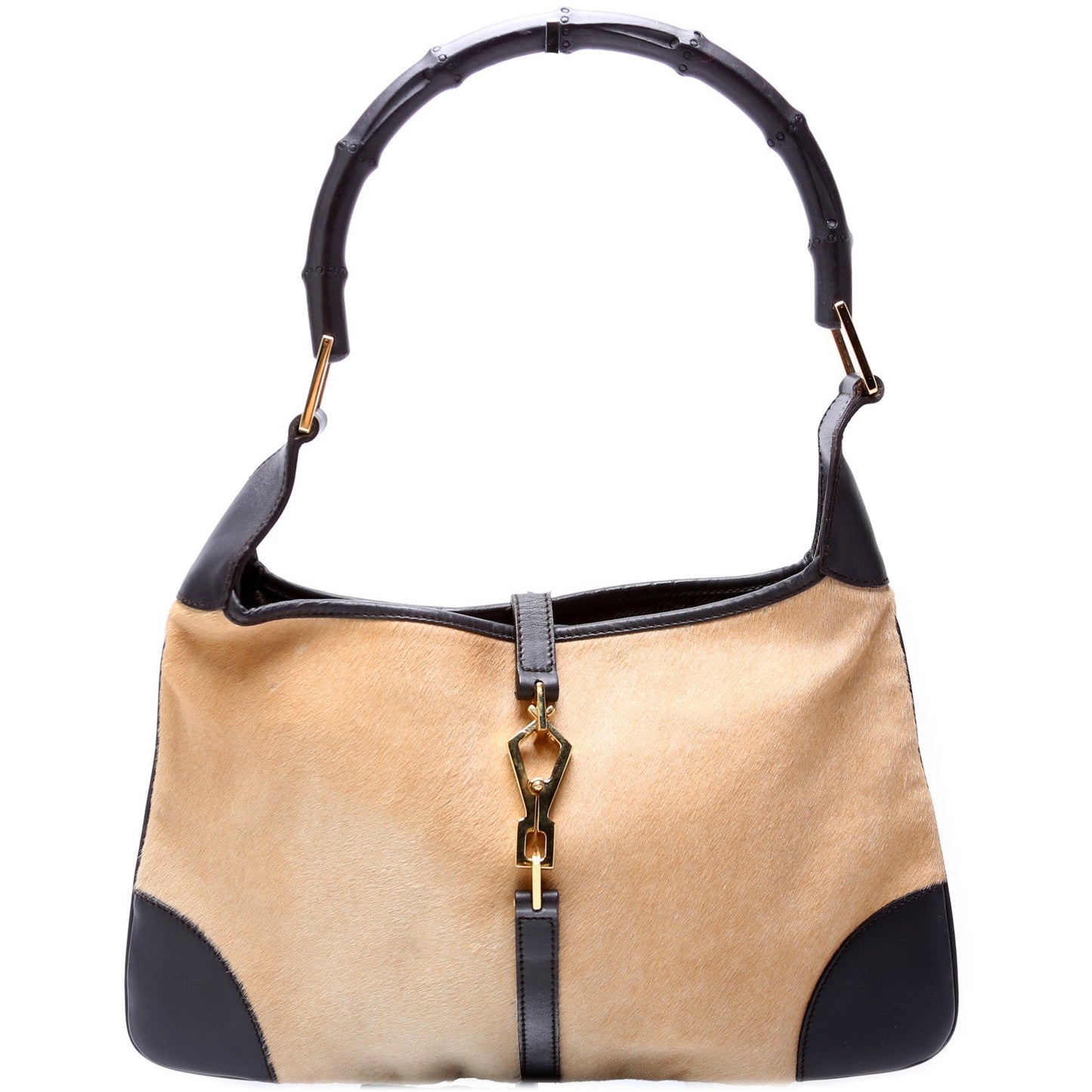 Gucci Bamboo Jackie Ponyhair 001 Travel Bag