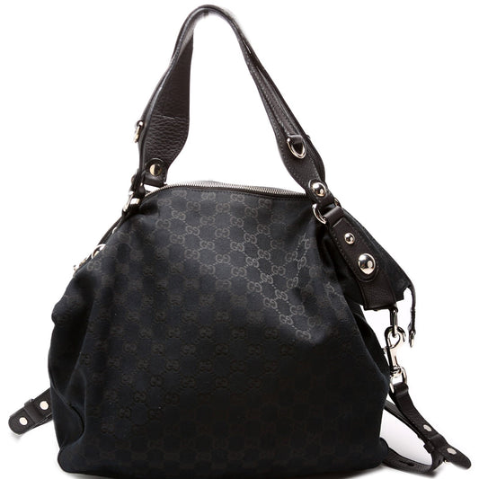 Gucci GG Icon Bit Canvas Large Top Handle Travel Bag