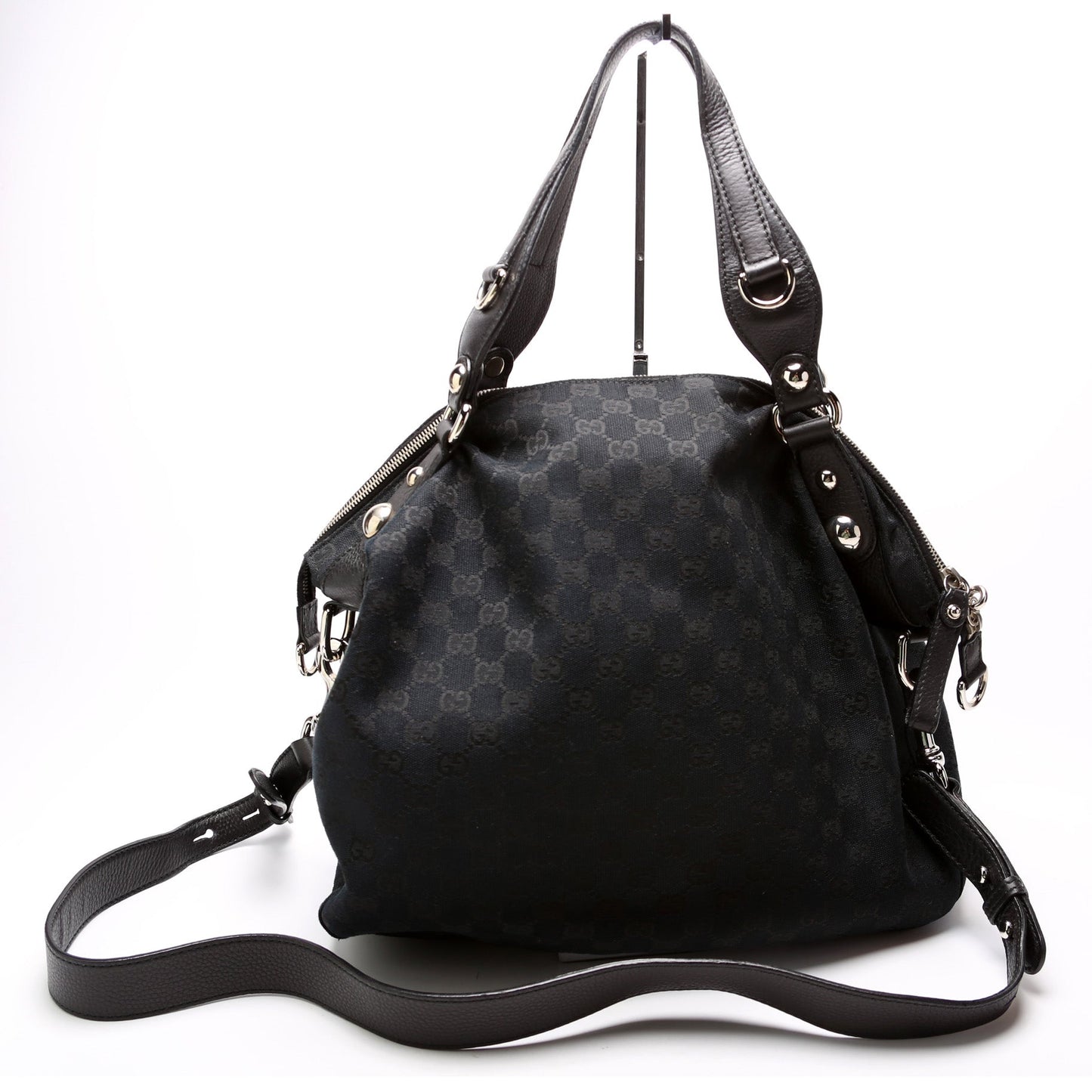 Gucci GG Icon Bit Canvas Large Top Handle Travel Bag