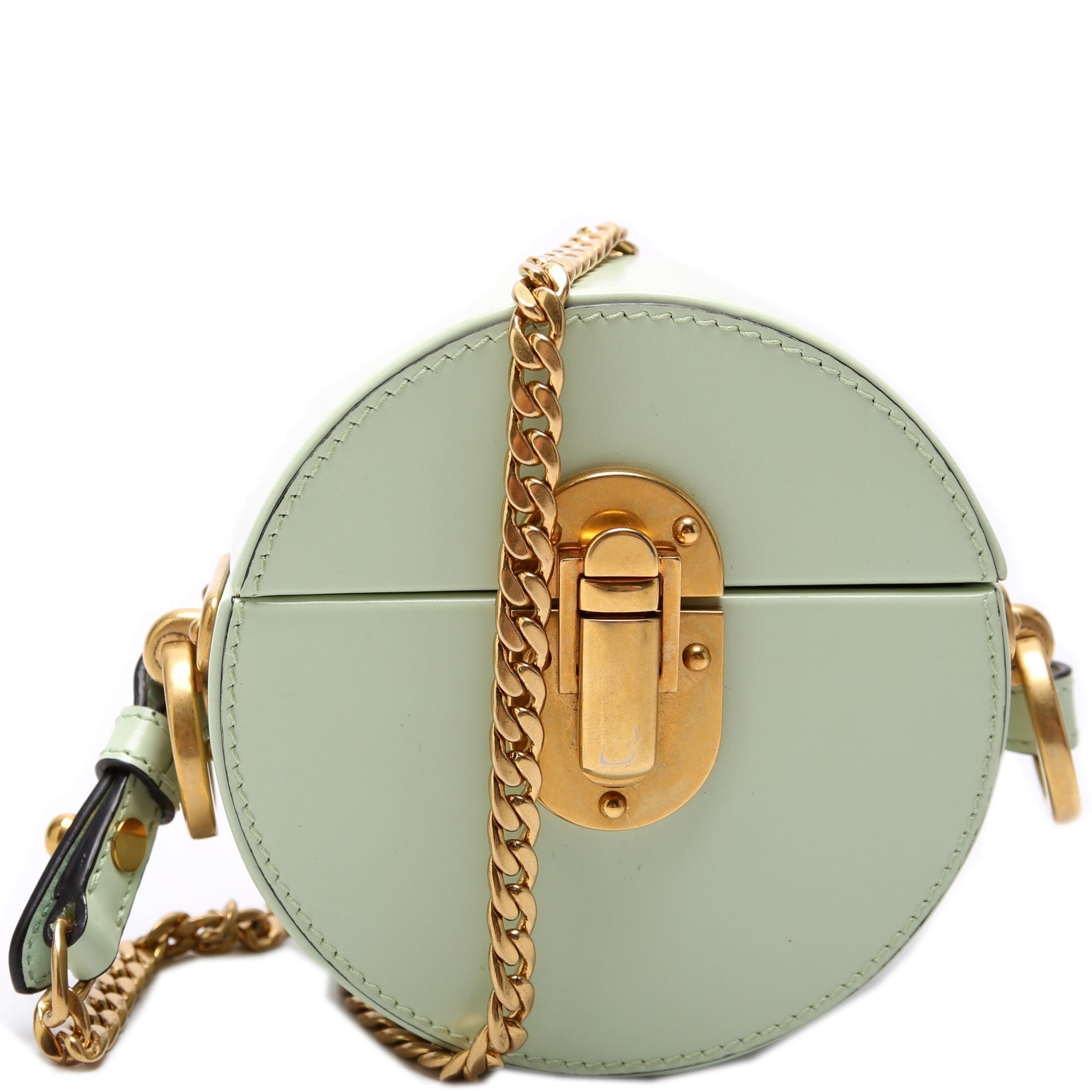 Prada Micro Box Round Bag Leather Travel Bag