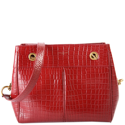 YSL Saint Laurent Saint Laurent Claude Shoulder Croc Bag Shoulder Bag