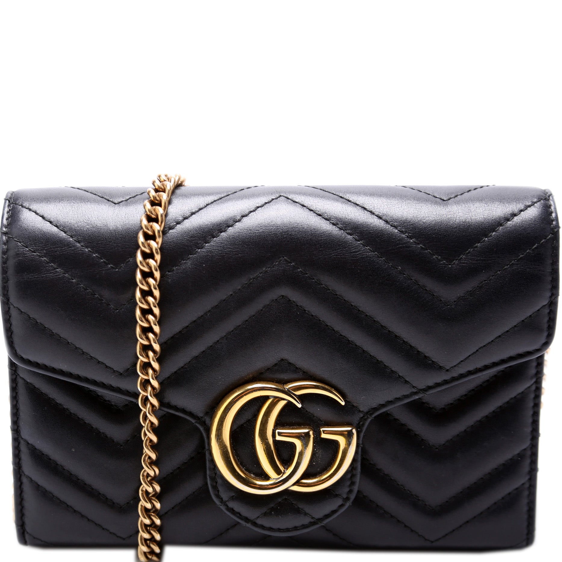 Gucci Marmont Chain Wallet Case Wallet 16