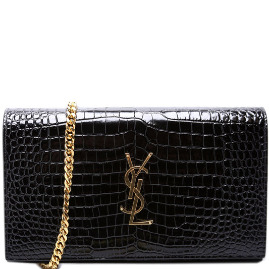 YSL Saint Laurent Saint Laurent Kate Wallet Crocodile Bag Chain Travel Bag