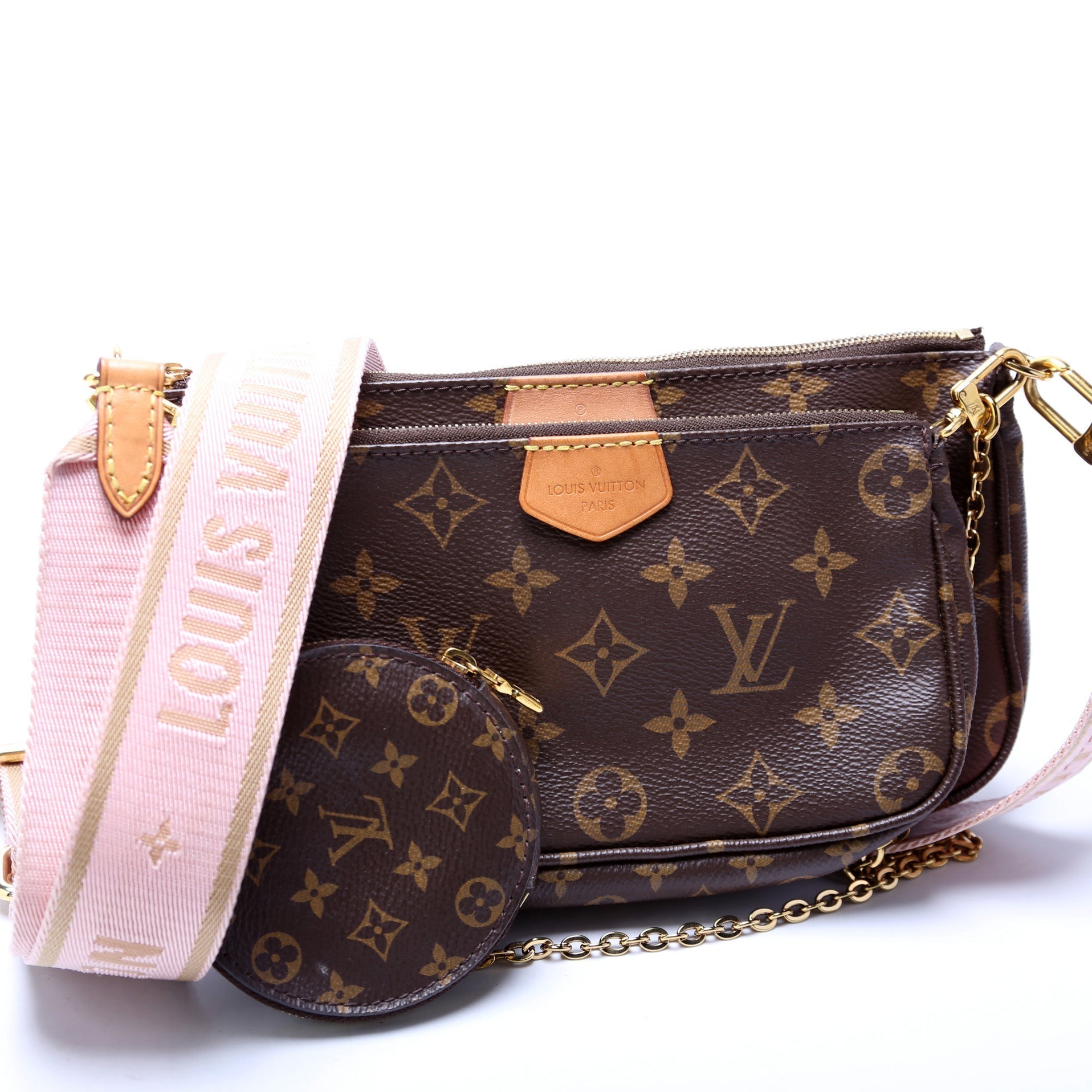Louis Vuitton Multi Pochette Monogram Clutch Bag Monogram 22