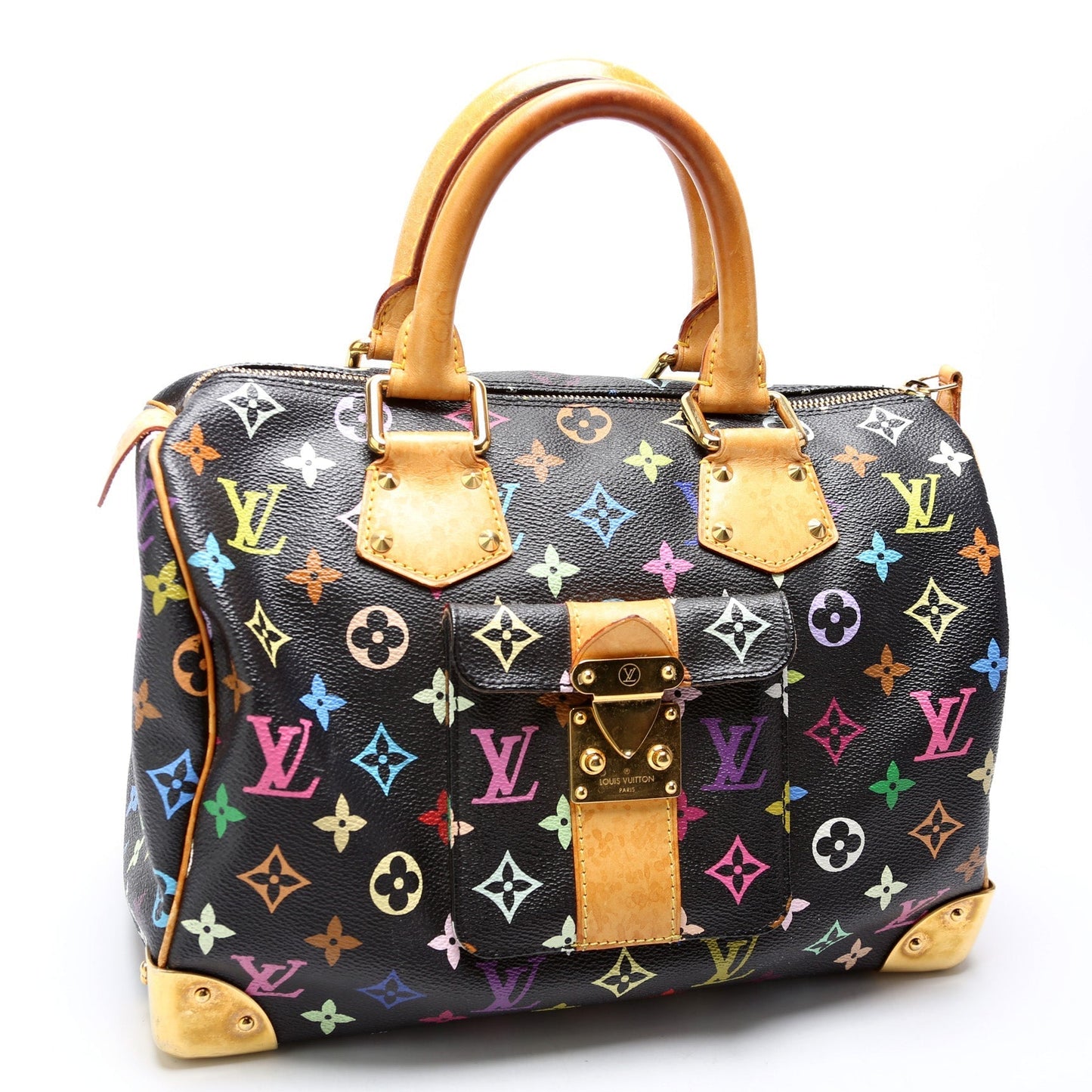 Louis Vuitton Speedy 30 Multicolor Handbag Multicolor 4
