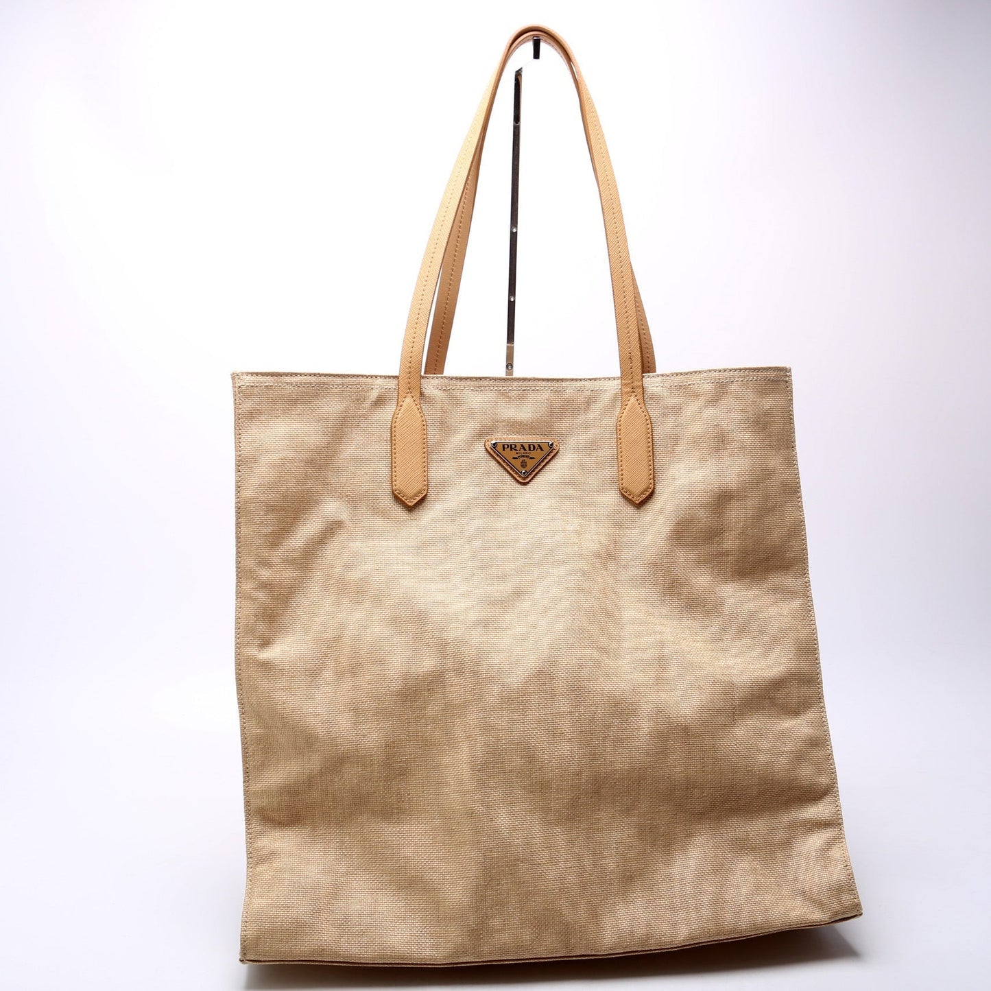 Prada Coated Shopper Tote Bag Canvas