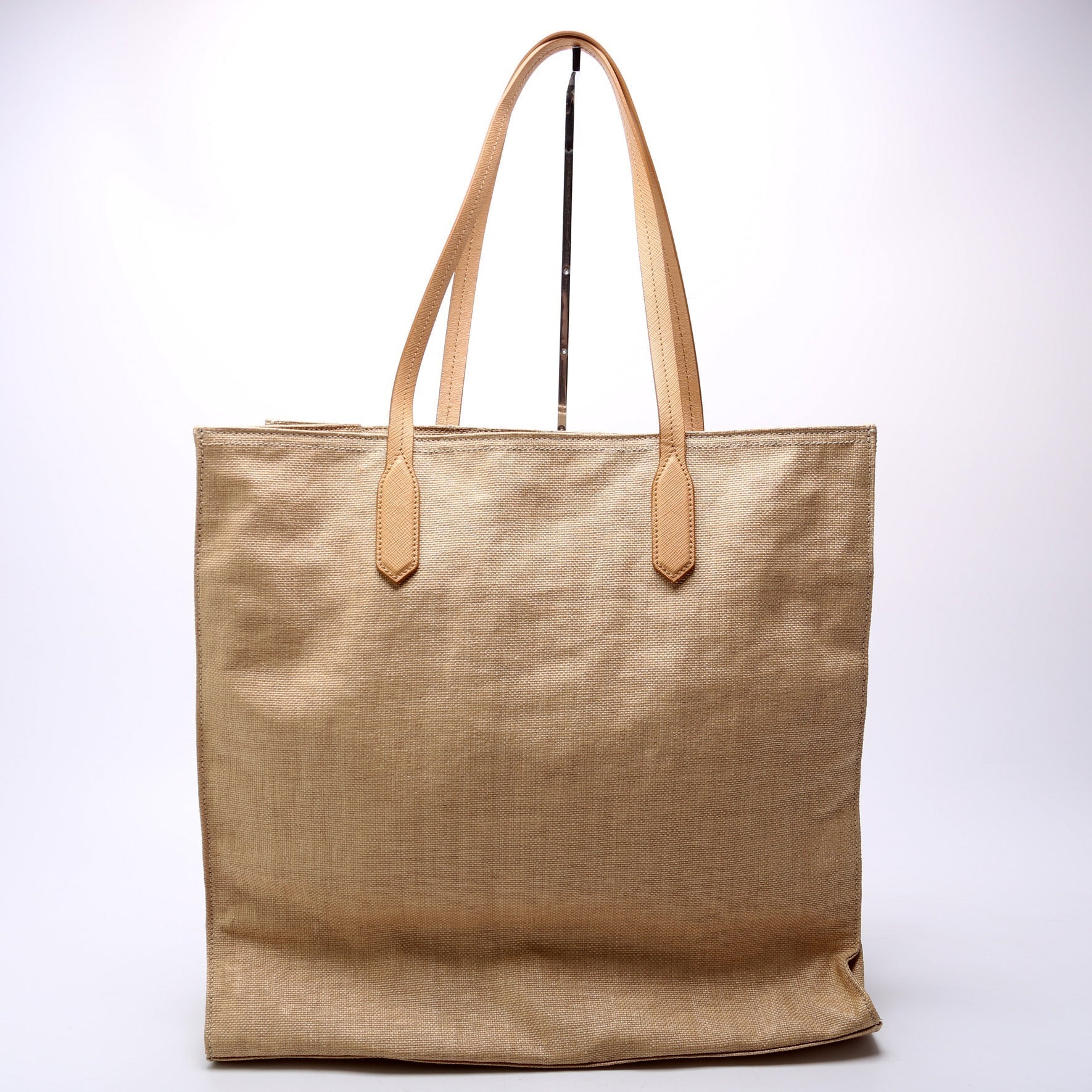 Prada Coated Shopper Tote Bag Canvas