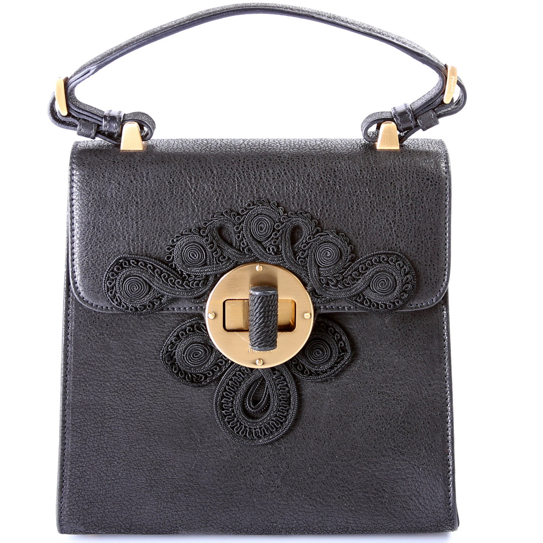 Prada Antic Passamane Top Handle Bag Travel Bag