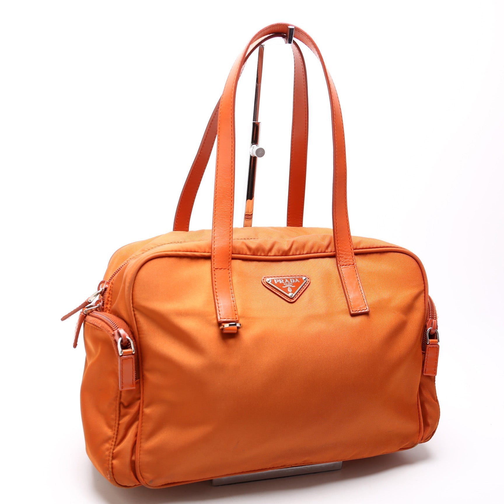 Prada Vela Sport Side Zipper Bag Nylon Travel Bag