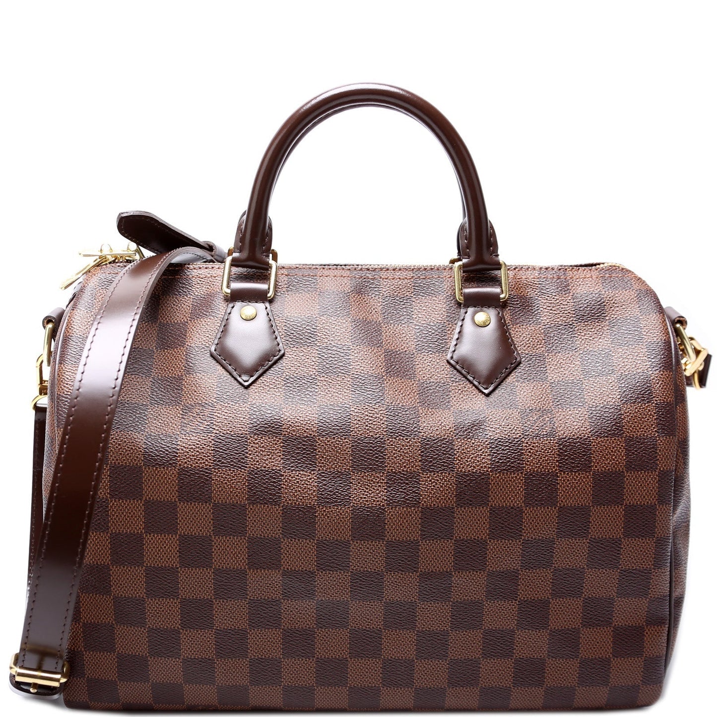 Louis Vuitton Speedy 30 Bandouliere Ebene Damier Handbag Ebene 20