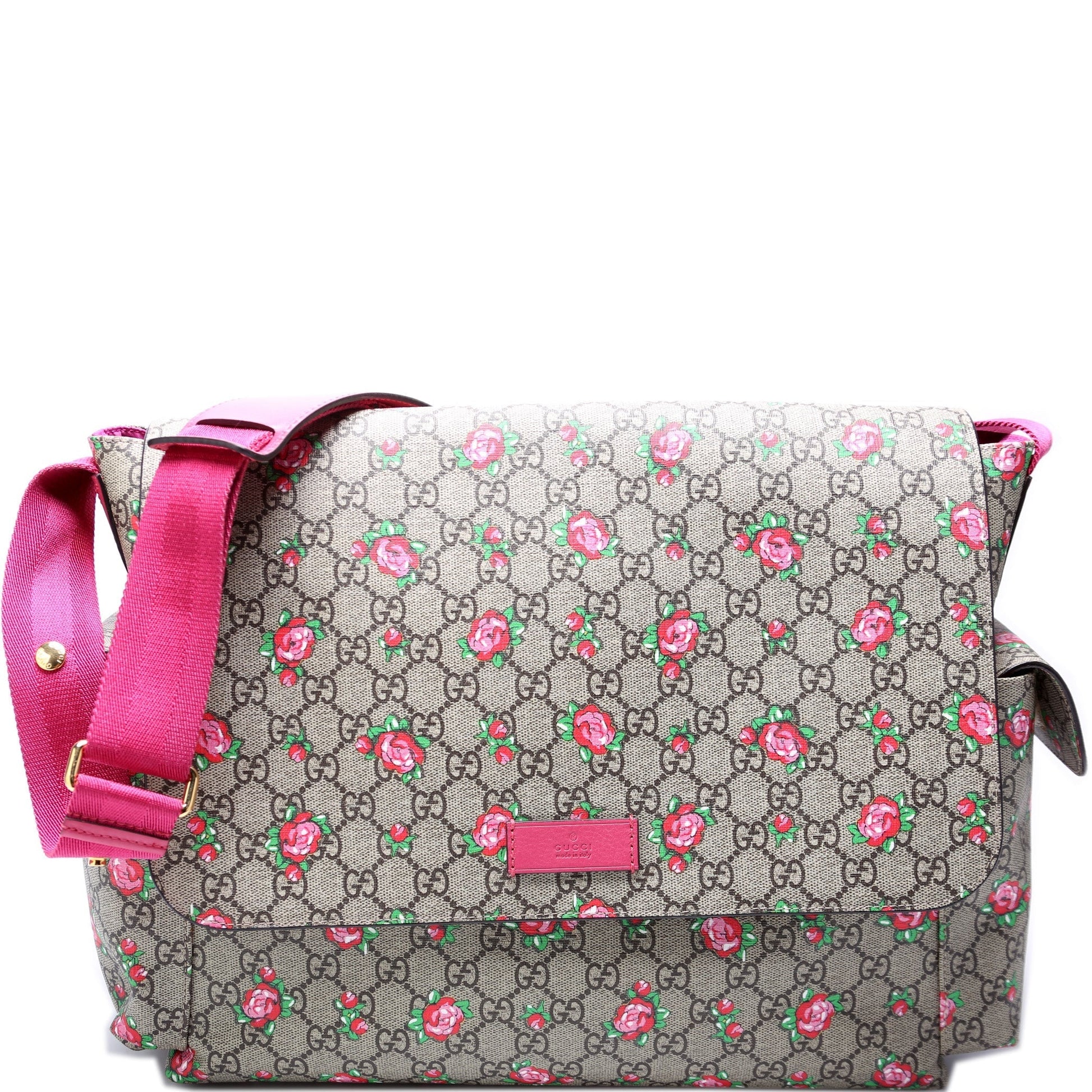 Gucci GG Plus Rose Bud Diaper Travel Bag