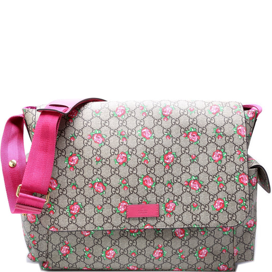 Gucci GG Plus Rose Bud Diaper Travel Bag