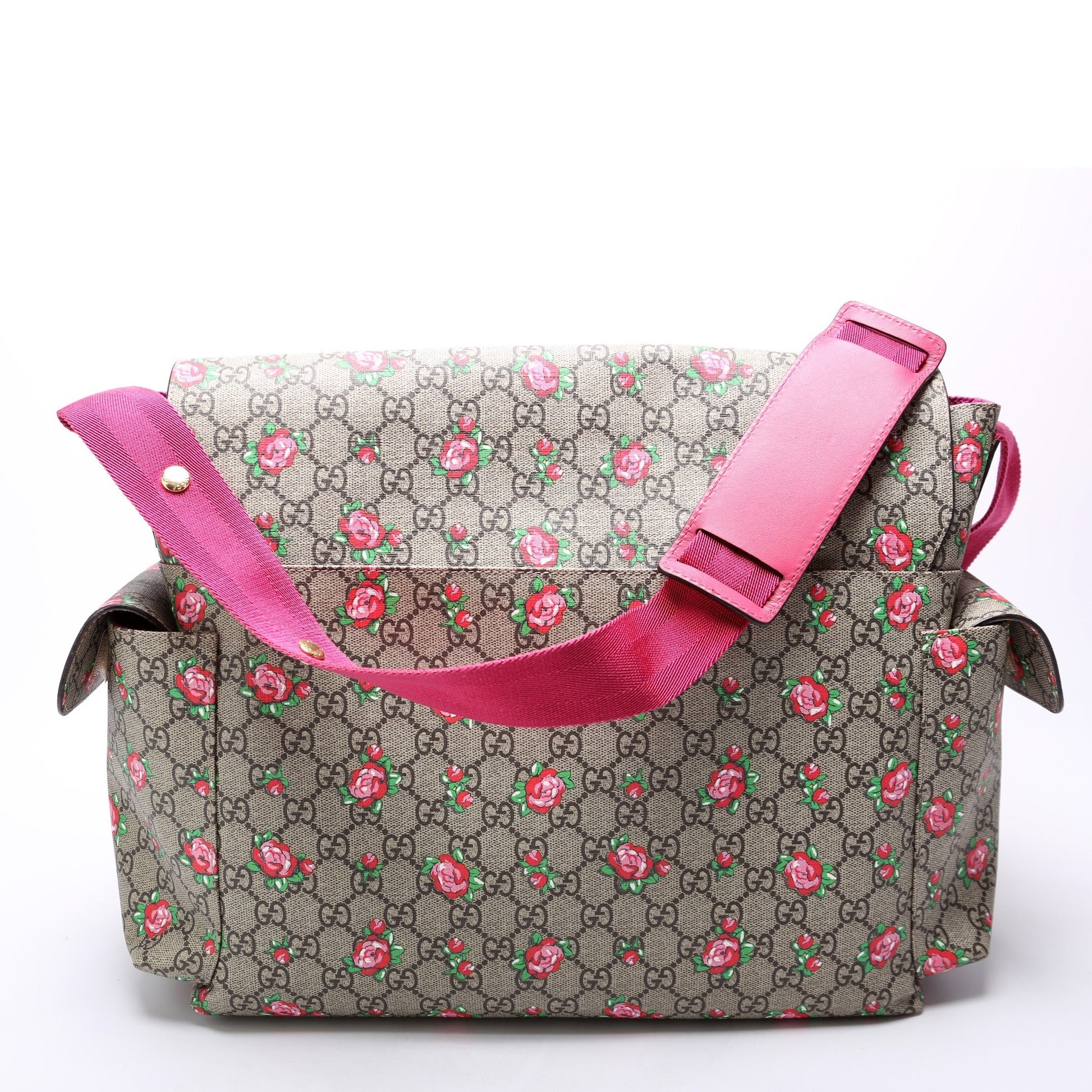 Gucci GG Plus Rose Bud Diaper Travel Bag