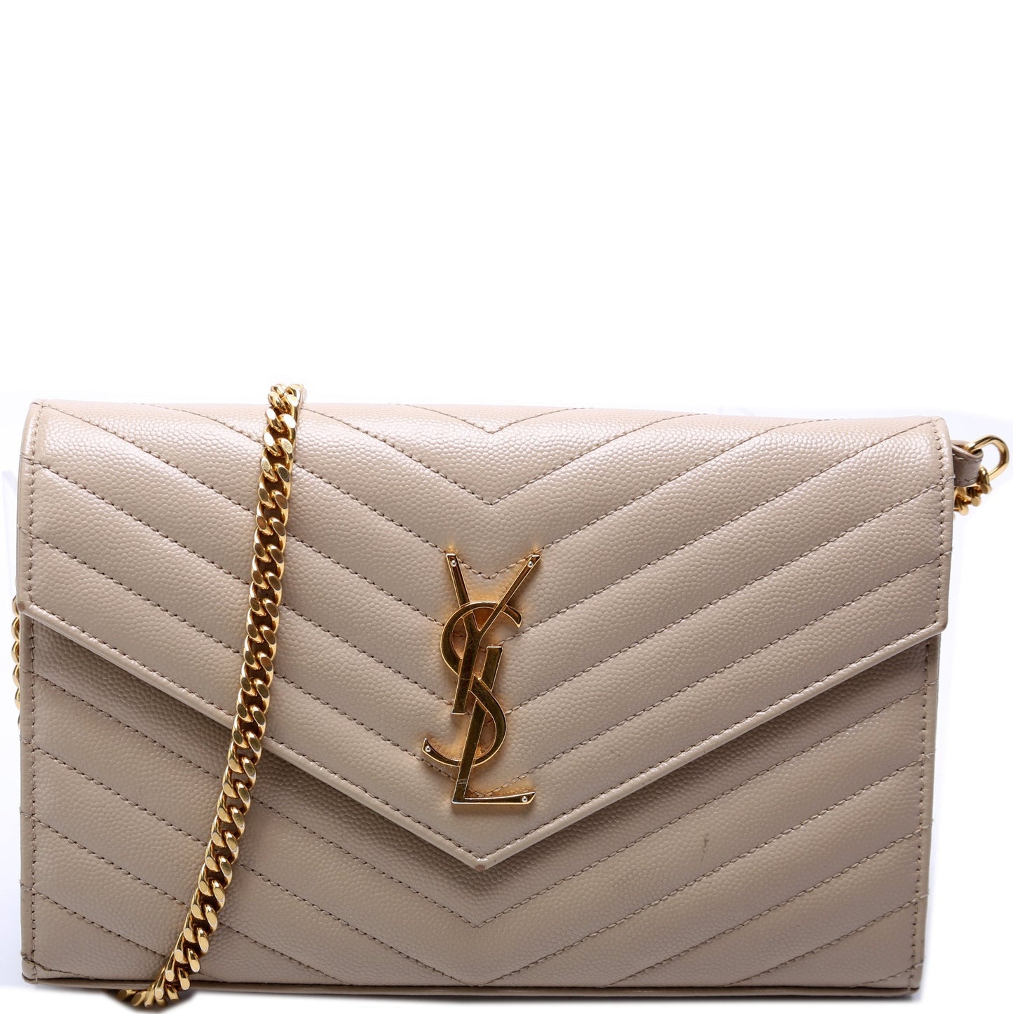 YSL Saint Laurent Grain De Wallet Bag Chain Travel Bag Chain Wallet 2