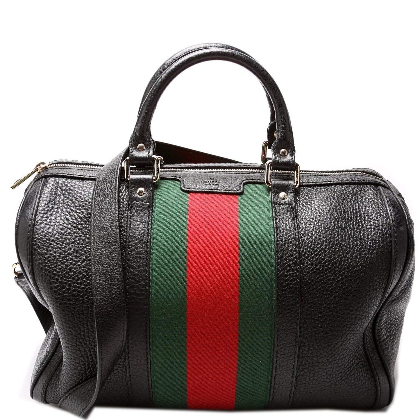 Gucci Boston Web Leather Travel Bag Leather 1