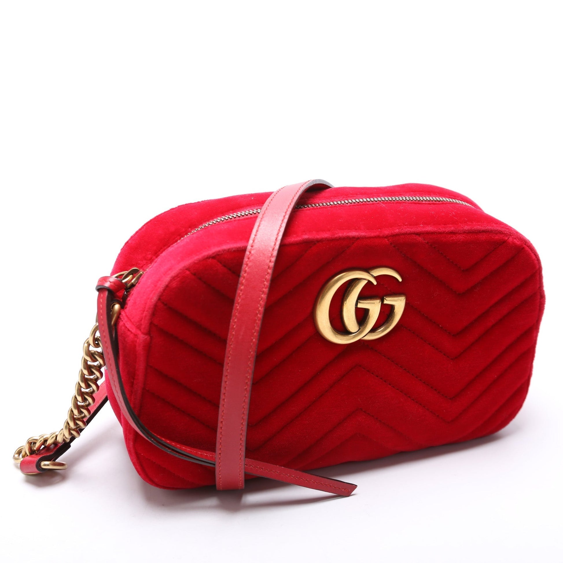 Gucci Marmont Velvet Camera Small Crossbody Bag Camera 1