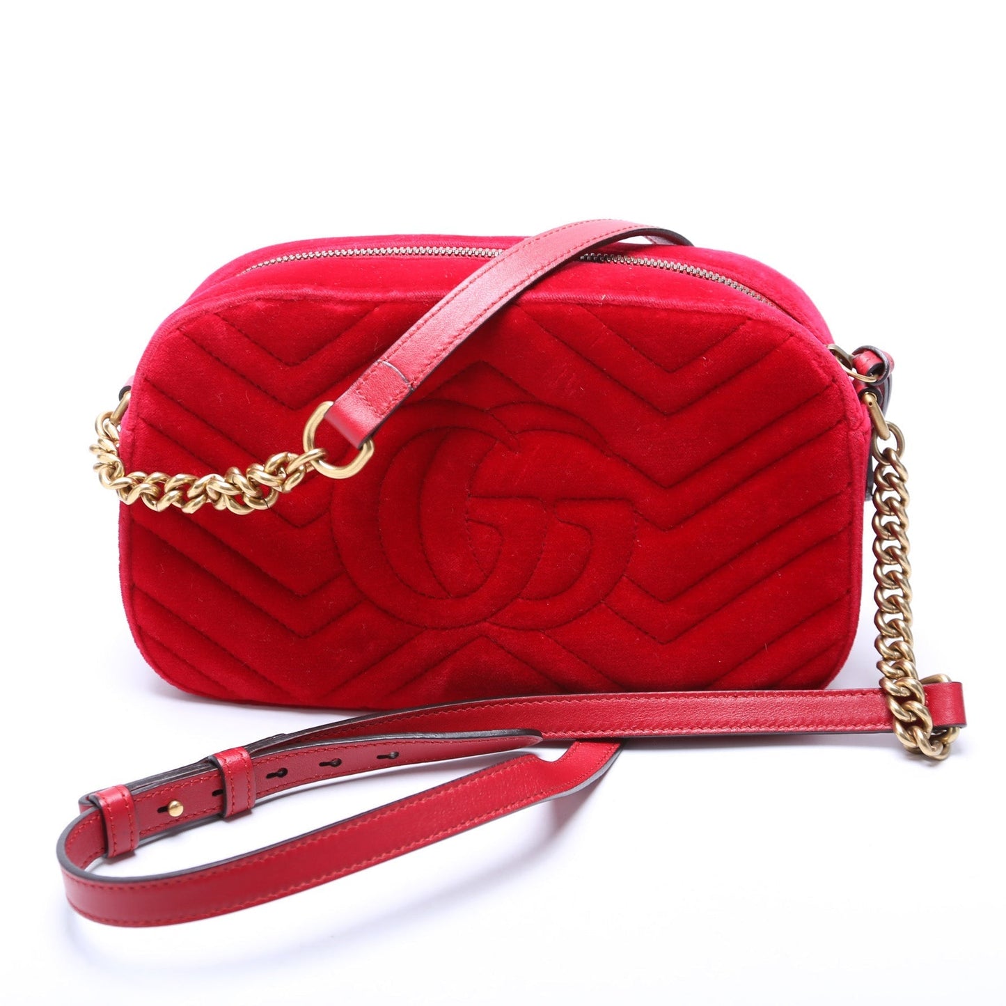 Gucci Marmont Velvet Camera Small Crossbody Bag Camera 1