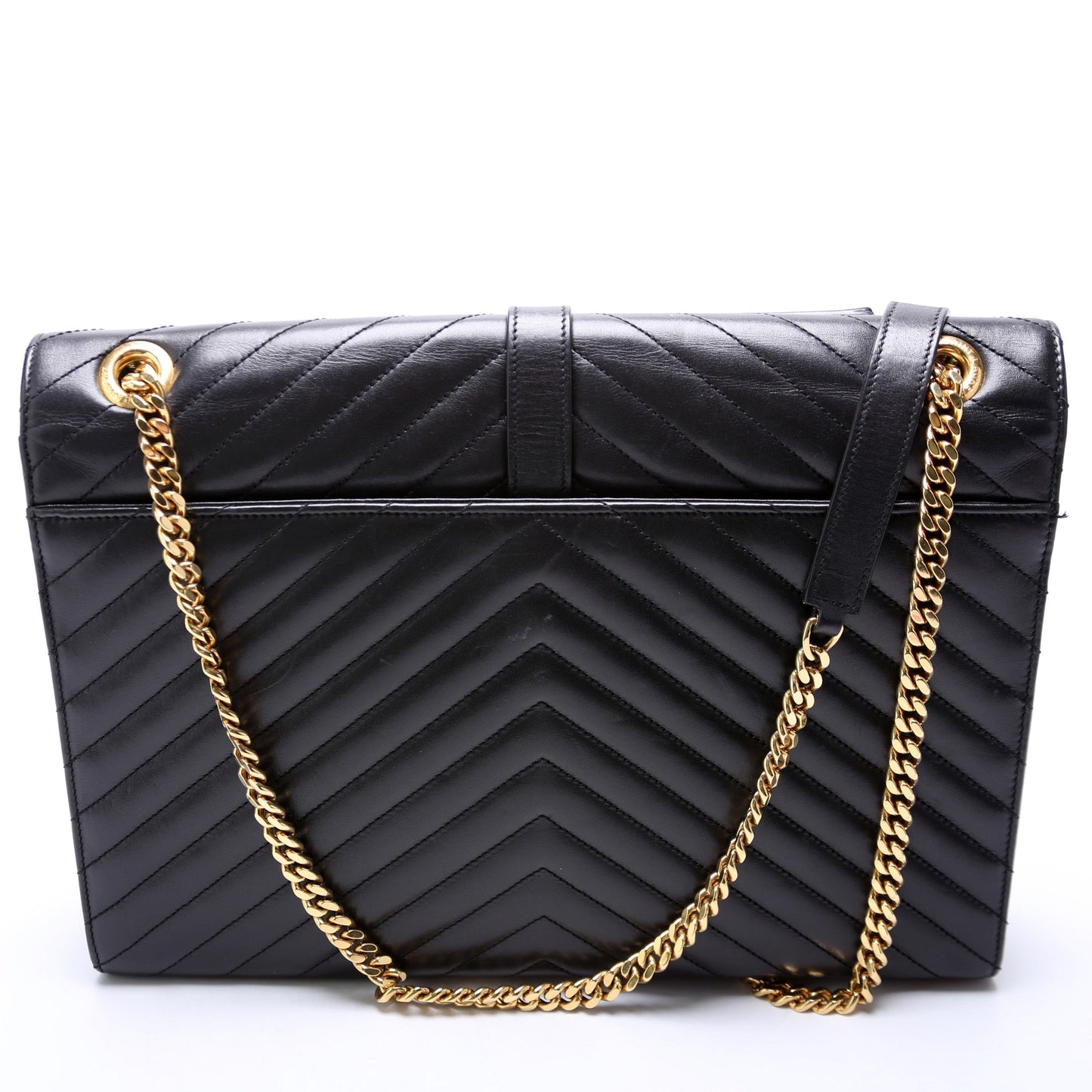 YSL Saint Laurent Envelope Chevron Bag Large Travel Bag Large Chevron 342025