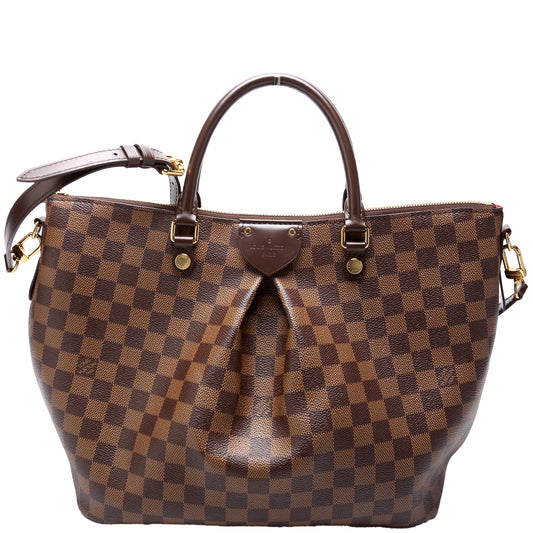 Louis Vuitton Siena Ebene GM Damier Handbag Damier Ebene