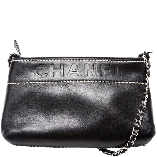 Chanel Lax Pochette Lambskin 8M Clutch Bag