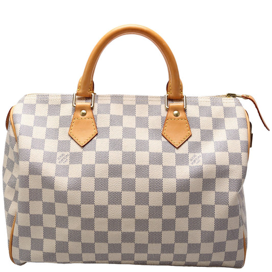 Louis Vuitton Speedy 30 Azur Damier Handbag Azur 27