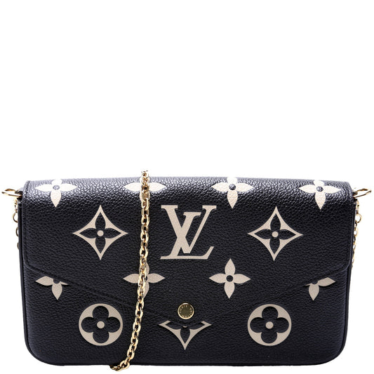 Louis Vuitton Pochette Felicie Bicolor Empreinte Clutch Bag Empreinte 4