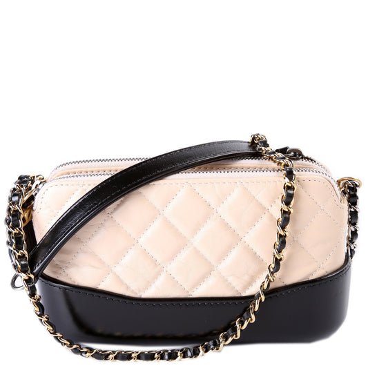 Chanel Gabrielle Double Zip WOC 25M Clutch Bag