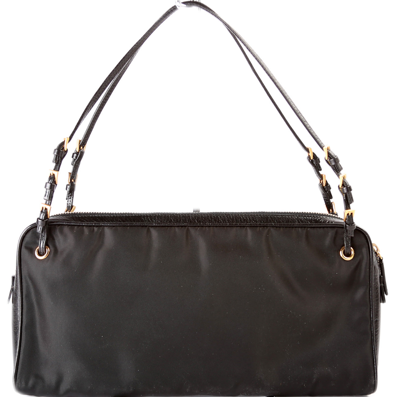Prada Tessuto Zipper Satchel Bag Nylon Travel Bag