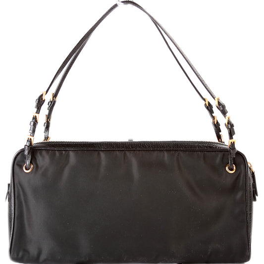 Prada Tessuto Zipper Satchel Bag Nylon Travel Bag