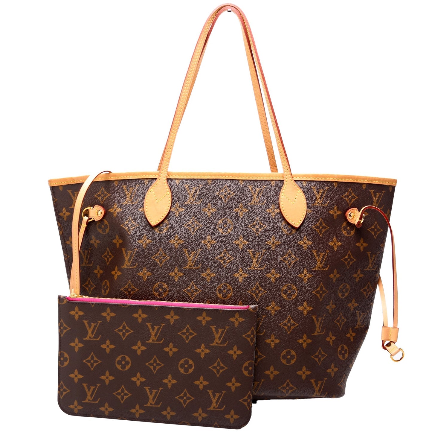 Louis Vuitton Neverfull w MM Monogram Wallet Case Monogram 35