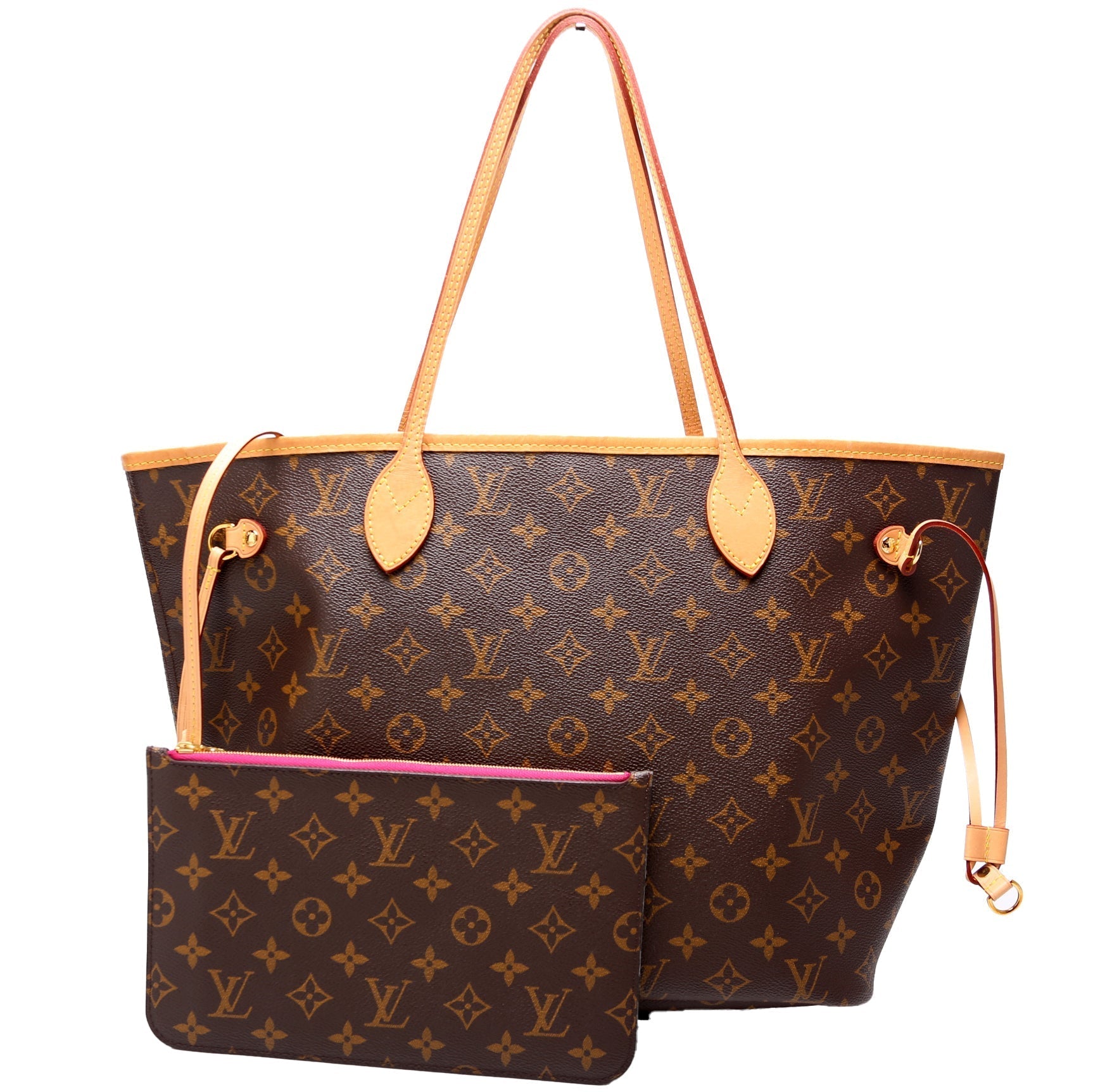 Louis Vuitton Neverfull w MM Monogram Wallet Case Monogram 35