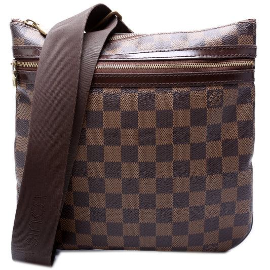 Louis Vuitton Pochette Bosphore Ebene Damier Clutch Bag Ebene 17