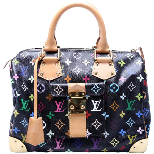 Louis Vuitton Speedy 30 Monogram Multicolor Handbag Monogram 8