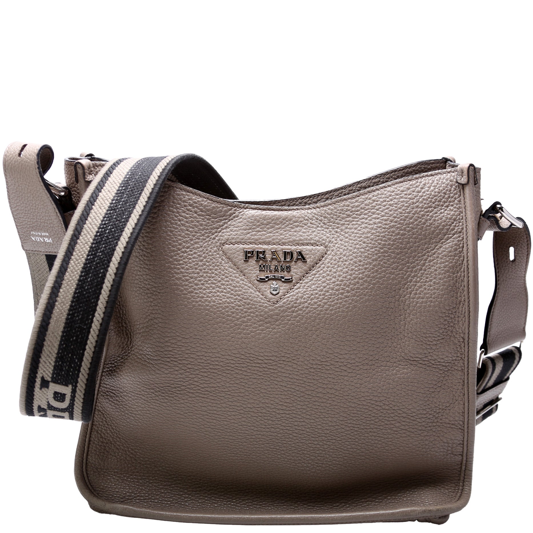 Prada Vitello Soft Hobo Bag Travel Bag